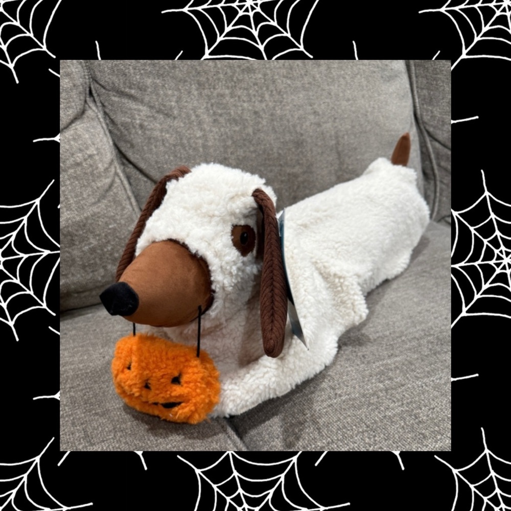 NWT Dachshund Ghost Halloween Throw Pillow